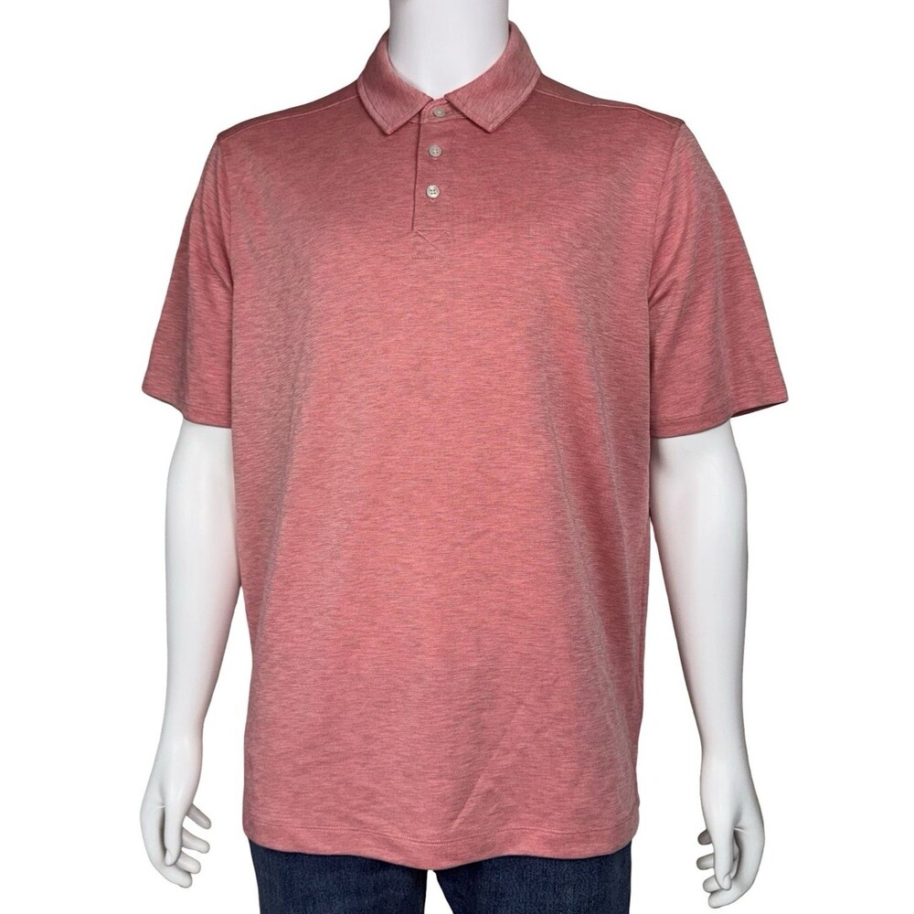 Age of Wisdom Mens  Size X-Large Polo Shirt Preppy Casual Golf Comfort Red New